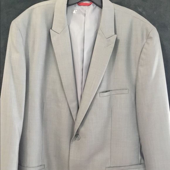 ALFANI Mens Gray Single Breasted Blazer Jacket main image 1